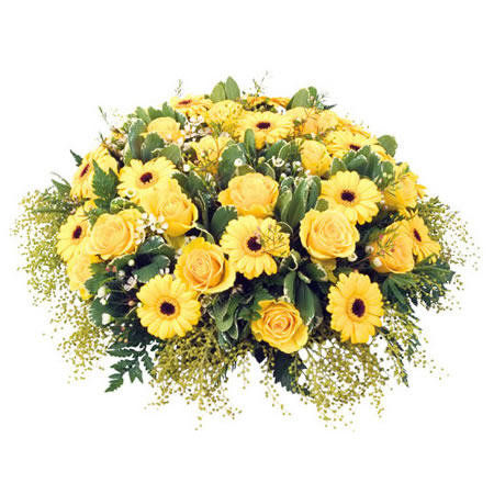 Arranjo de Flores Homenaje Amarilla